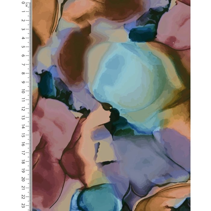 French Terry Digital Stylez Bright Ink 5580