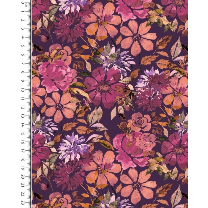 Viscose Jersey Digital Stylez Mutti Flower 5590