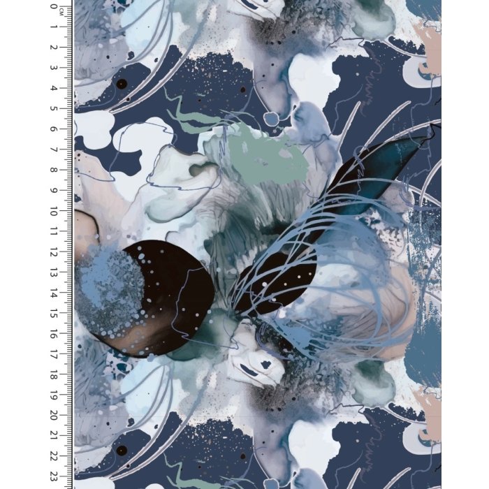 Viscose Jersey Digital Stylez Watercolour Art 5592