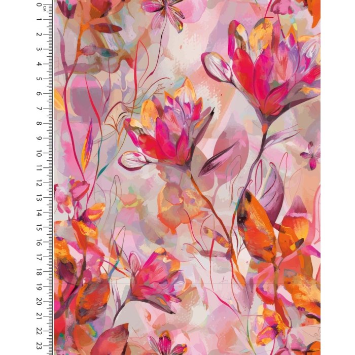 Jersey Digital Stylez Painted Flowers 5787