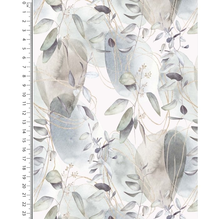 Bamboo Jersey Digital Stylez Big Leaves 5806