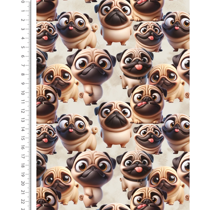 Sweat Digital Happy Pugs 6148