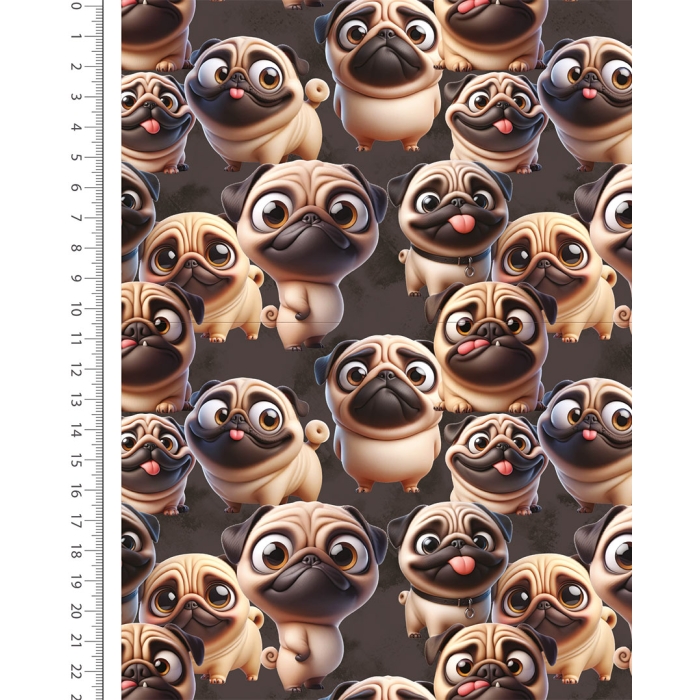 Sweat Digital Happy Pugs 6148