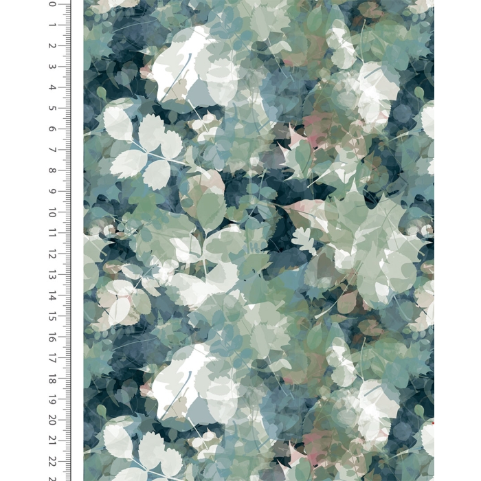 French Terry Digital Botanical Haze 6169