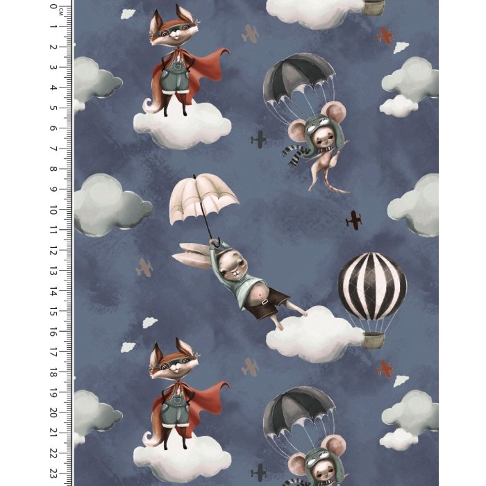 Alpen Fleece Digital Let's Fly Fox 5859