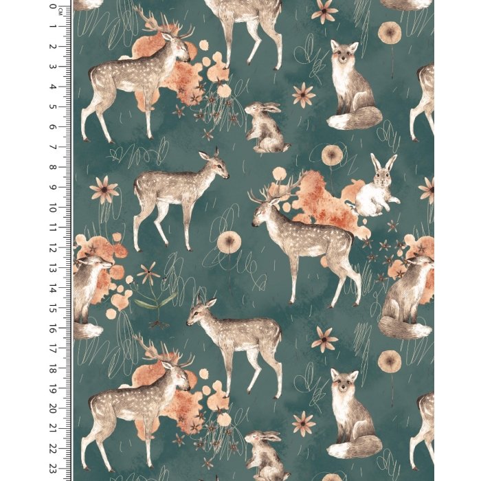 Alpen Fleece Digital Forest Animals 5860