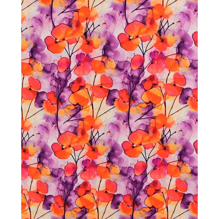 Poplin Digital Flowers 5830