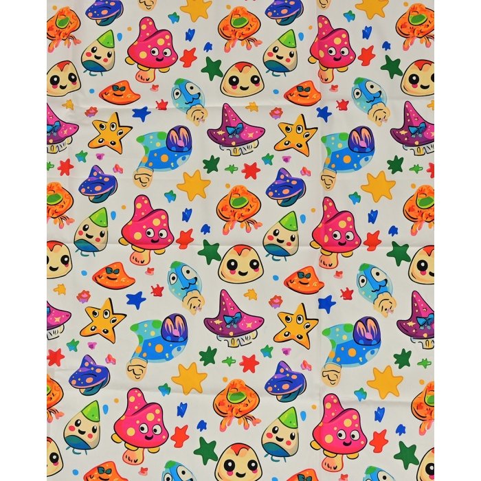 Poplin Digital Monsters 5833
