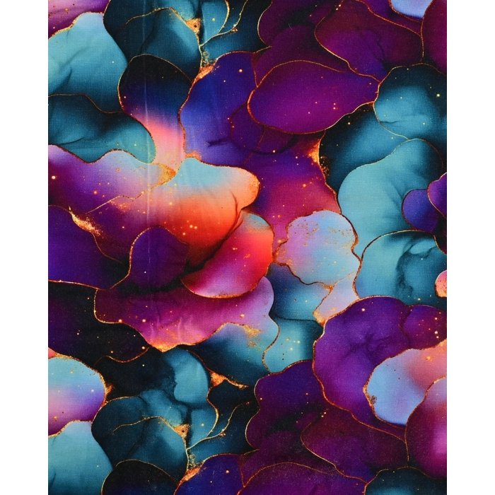 Bamboo Jersey Digital Gold Fantasy 5879