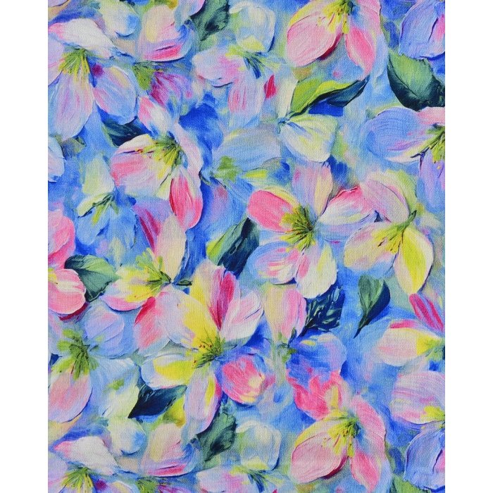 Viscose Crepe Flower 5962