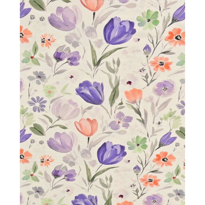 Bamboo Jersey Digital Flowers 5950