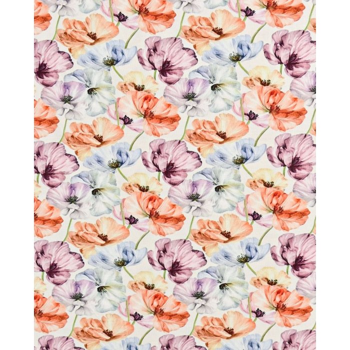 Bamboo Jersey Digital Faded Flowers 5952