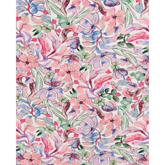 Bamboo Jersey Digital Fantasy Flower 5951