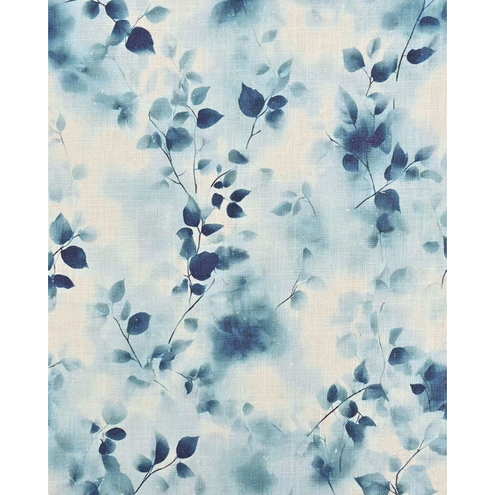 Ramie Linen Digital Leaves 6068