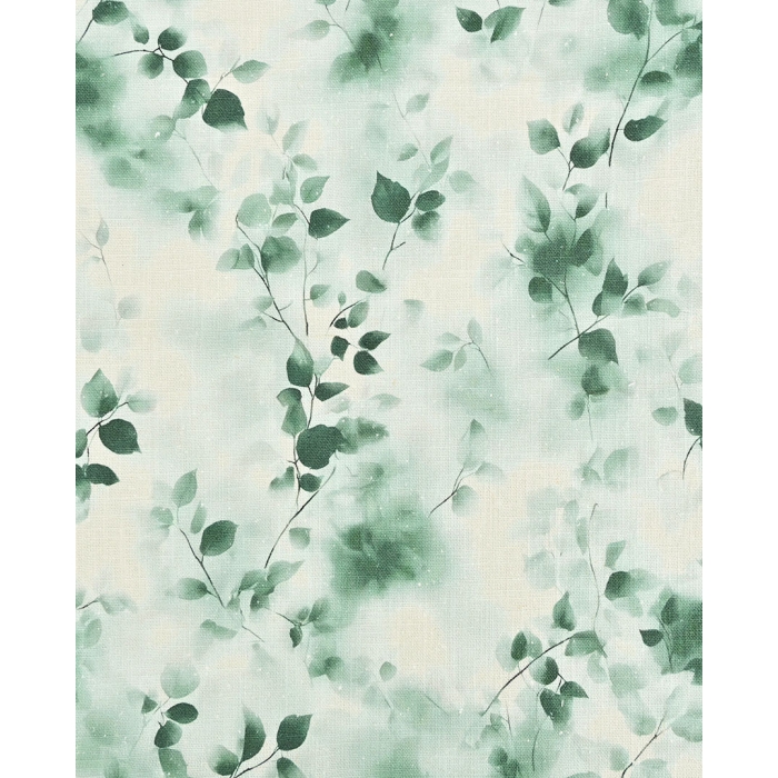 Ramie Linen Digital Leaves 6068