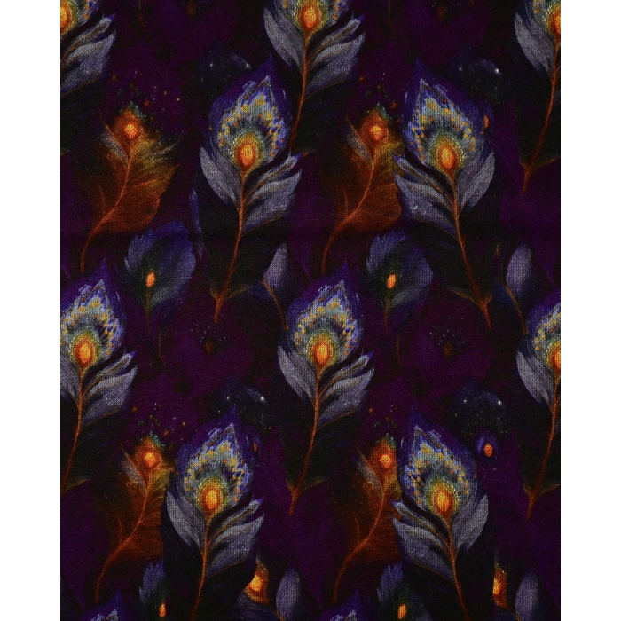 Punta Di Roma Digital Peacock Feathers 6117