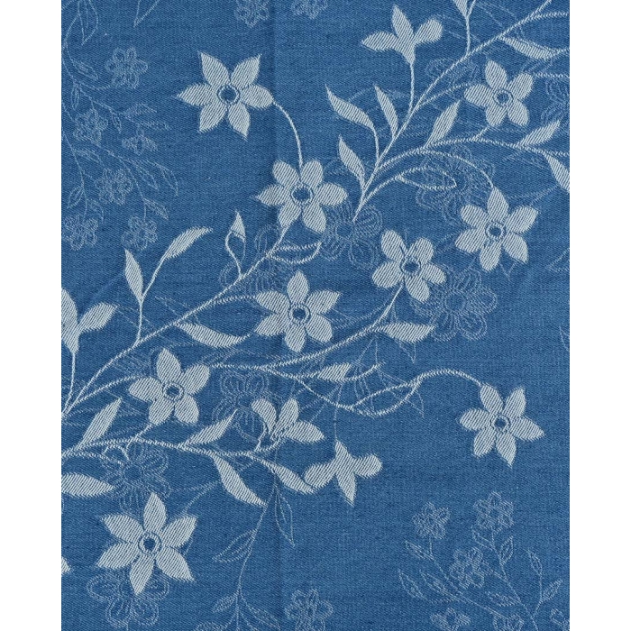 Denim Jacquard Flowers 6222