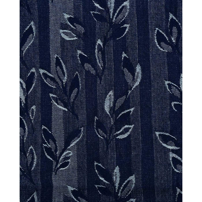 Denim Jacquard Leaves 6226
