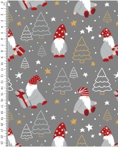 French Terry Digital Toff Christmas Gnoom 5586