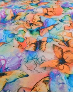 Jersey Digital Watercolor Butterfly 5933