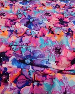 Jersey Digital Watercolor Flower 5927