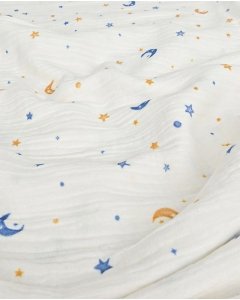 Double Gauze Moon and Stars 6056