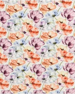 Bamboo Jersey Digital Faded Flowers 5952