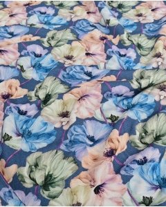 Bamboo Jersey Digital Faded Flowers 5952