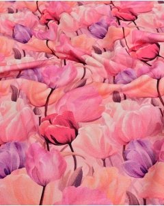 Bamboo Jersey Digital Flowers 5955