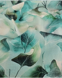 Viscose Linen Digital Leaves 6065