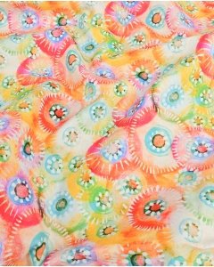 Poplin Stretch Watercolor Circles 5977