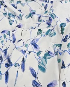 Poplin Stretch Leaves 5976