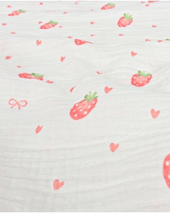 Double Gauze Strawberry 6056