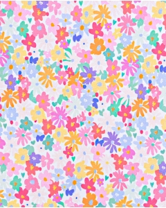 French Terry Digital Flowers 6099