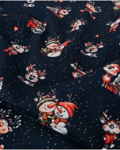 Poplin Digital Christmas Reindeer 6130