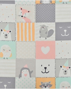 Poplin Patchwork Animals 90089