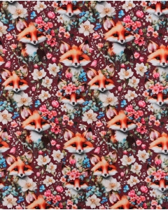 Jersey Digital Floral Fox 6156