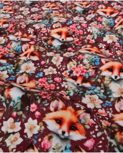 Jersey Digital Floral Fox 6156