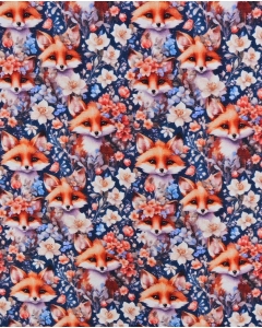 Jersey Digital Floral Fox 6156