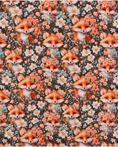 Jersey Digital Floral Fox 6156