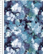 French Terry Digital Botanical Haze 6169