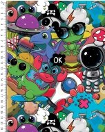 Alpen Fleece Digital Colourful Animals 5854