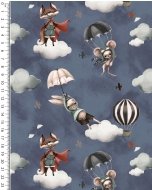 Alpen Fleece Digital Let's Fly Fox 5859