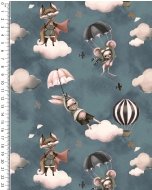 Alpen Fleece Digital Let's Fly Fox 5859