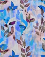 Viscose Linen Digital Leaves 6064