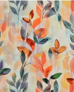 Viscose Linen Digital Leaves 6064