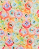 Poplin Stretch Watercolor Circles 5977