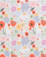 French Terry Digital Flowers 6098