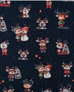Poplin Digital Christmas Reindeer 6130