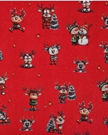 Poplin Digital Christmas Reindeer 6130